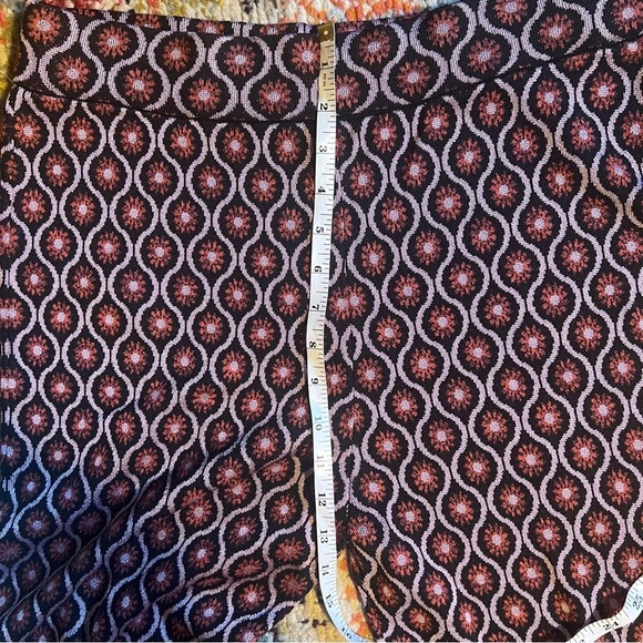 Mango Retro-print pants women’s XL - Picture 5 of 7